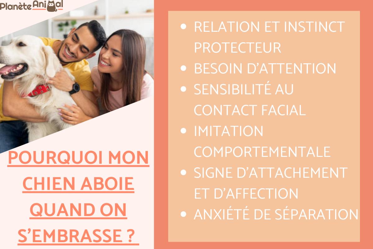 Pourquoi mon chien aboie quand on s'embrasse ?