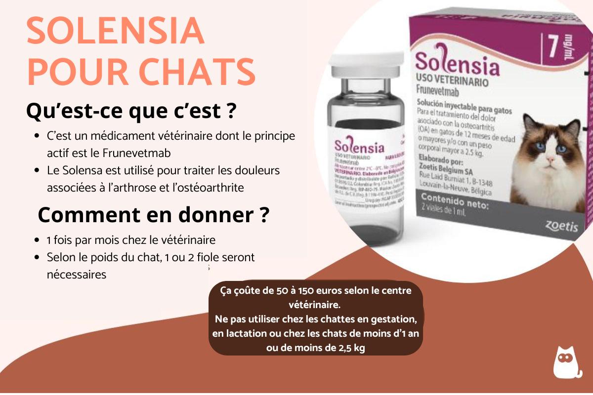 Solensia pour chat Posologie, effets secondaires et prix